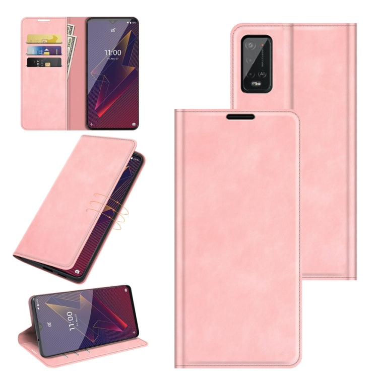 For Wiko Power U20 Retro-skin Business Magnetic Suction Leather Case with Holder & Card Slots & Wallet, For Wiko Power U20