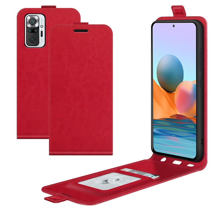 For Xiaomi Redmi Note 10 Pro / Note 10 Pro (Indian Version) / Note 10 Pro Max R64 Texture Single Vertical Flip Leather Protective Case with Card Slots & Photo Frame, For Xiaomi Redmi Note 10 Pro