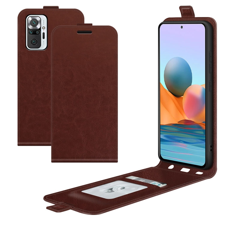 For Xiaomi Redmi Note 10 Pro / Note 10 Pro (Indian Version) / Note 10 Pro Max R64 Texture Single Vertical Flip Leather Protective Case with Card Slots & Photo Frame, For Xiaomi Redmi Note 10 Pro