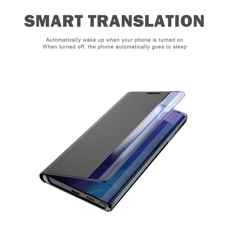 Plain Texture Cloth Attraction Flip Holder Leather Phone Case, For Galaxy S21 FE, For Galaxy A82 5G / Quantum2