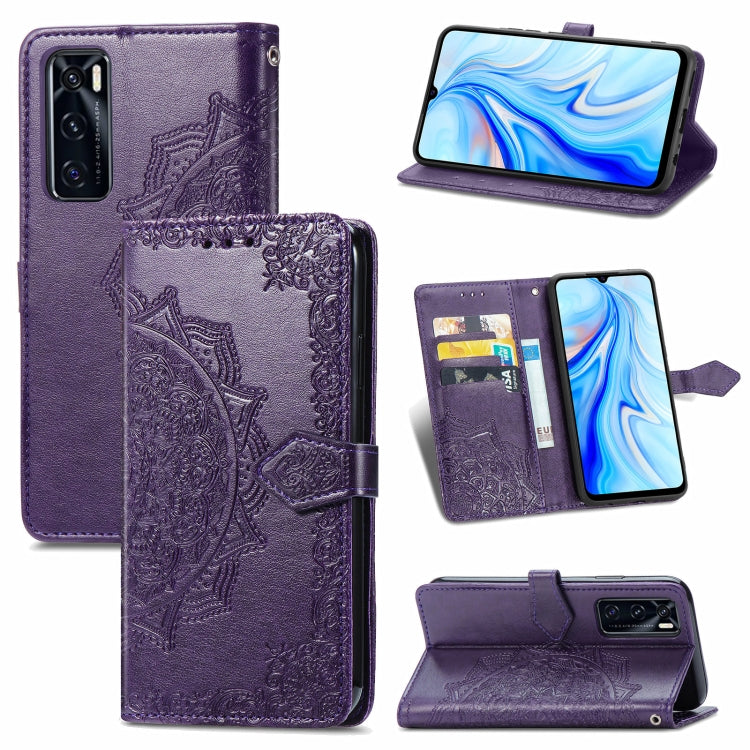 Mandala Embossing Pattern Horizontal Flip Leather Case with Holder & Card Slots & Wallet & Lanyard, For OPPO A54 4G, For OPPO Realme 8 / 8 Pro 4G, For OPPO Realme 8 5G / Realme V13 5G, For vivo V20 SE, For vivo Y51, For Sony Xperia 1 III               ...