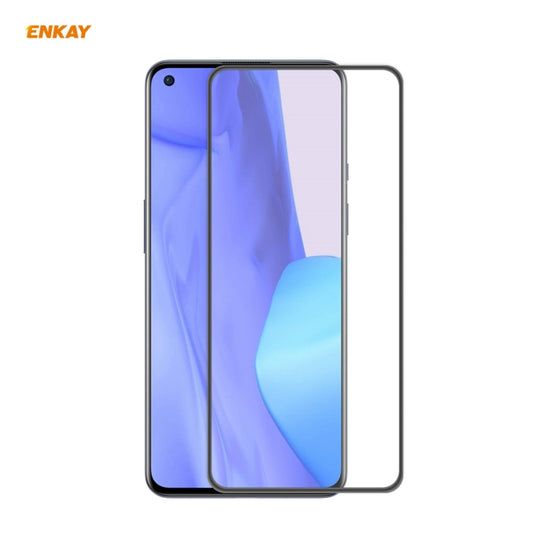 ENKAY Hat-Prince Anti-drop Full Glue Tempered Glass Full Screen Film Anti-fall Protector, For Nokia X10 / X20, For OnePlus 9, For OnePlus 9R