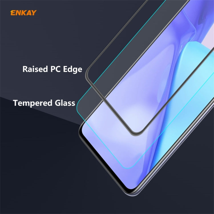 ENKAY Hat-Prince Anti-drop Full Glue Tempered Glass Full Screen Film Anti-fall Protector, For Nokia X10 / X20, For OnePlus 9, For OnePlus 9R