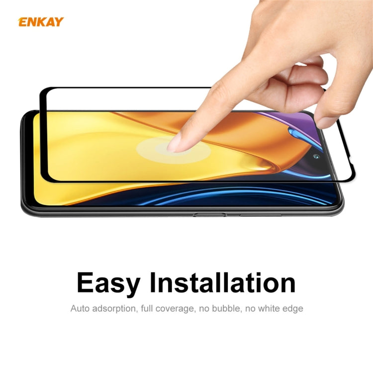 10 PCS ENKAY Hat-Prince Full Glue 0.26mm 9H 2.5D Tempered Glass Full Coverage Film, For Nokia X10 / X20(10pcs）, For Xiaomi Poco M3 Pro / Redmi Note 10 5G(10pcs)