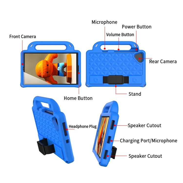 Diamond Series EVA Anti-Fall Shockproof Sleeve Protective Shell Case with Holder & Strap, For Galaxy Tab A7 Lite T220 / T225, For Galaxy Tab A 8.0 T290 / T295 2019, For Galaxy Tab A 8.4 T307/T307U 2020