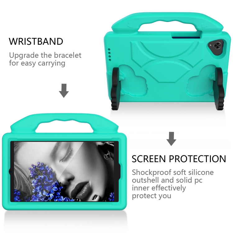 EVA Material Children Flat Anti Falling Cover Protective Shell With Thumb Bracket, For Samsung Galaxy Tab A7 Lite T220 / T225