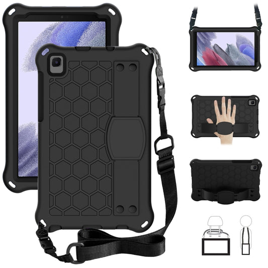 Honeycomb Design EVA + PC Material Four Corner Anti Falling Flat Protective Shell with Strap, For Samsung Galaxy A7 Lite T220 / T225
