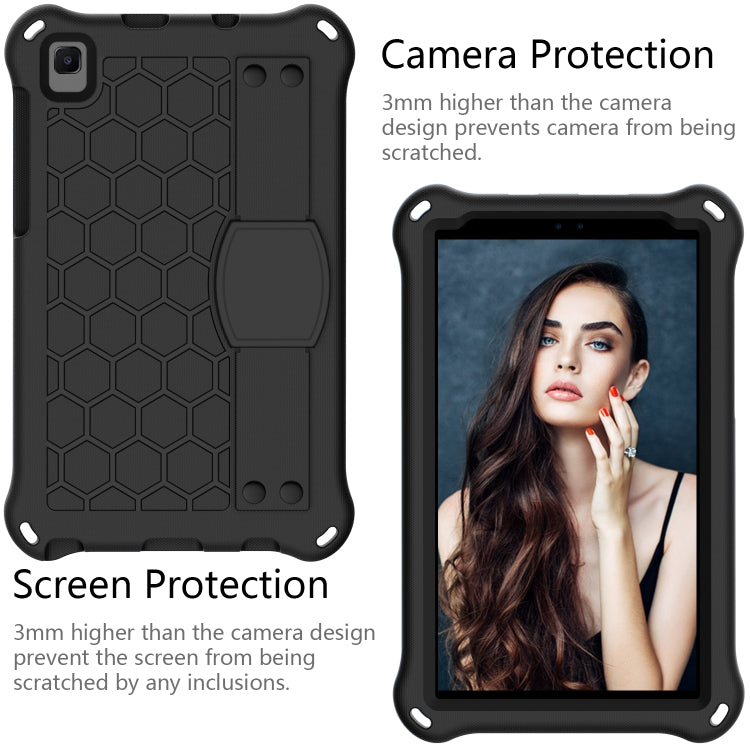 Honeycomb Design EVA + PC Material Four Corner Anti Falling Flat Protective Shell with Strap, For Samsung Galaxy A7 Lite T220 / T225