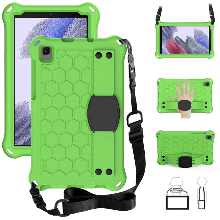 Honeycomb Design EVA + PC Material Four Corner Anti Falling Flat Protective Shell with Strap, For Samsung Galaxy A7 Lite T220 / T225