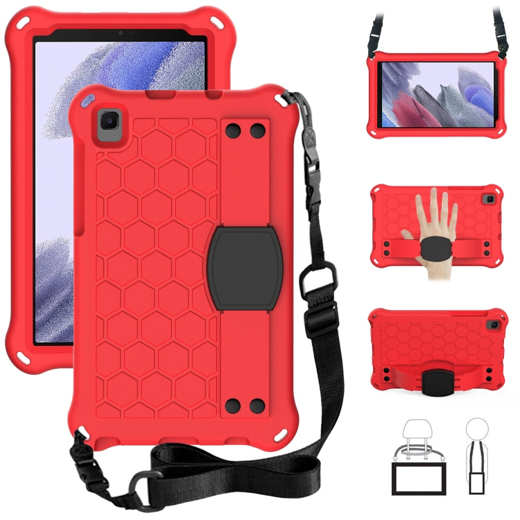Honeycomb Design EVA + PC Material Four Corner Anti Falling Flat Protective Shell with Strap, For Samsung Galaxy A7 Lite T220 / T225