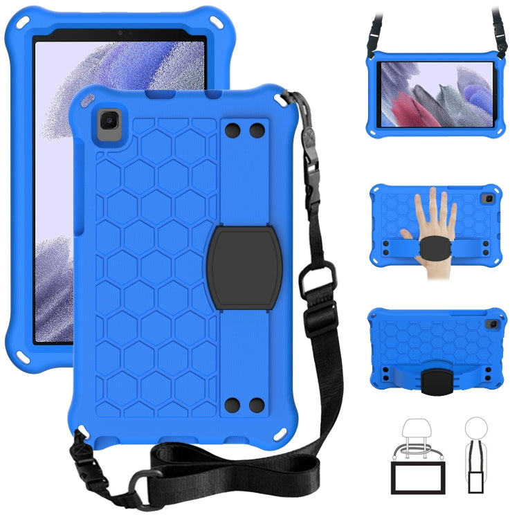 Honeycomb Design EVA + PC Material Four Corner Anti Falling Flat Protective Shell with Strap, For Samsung Galaxy A7 Lite T220 / T225