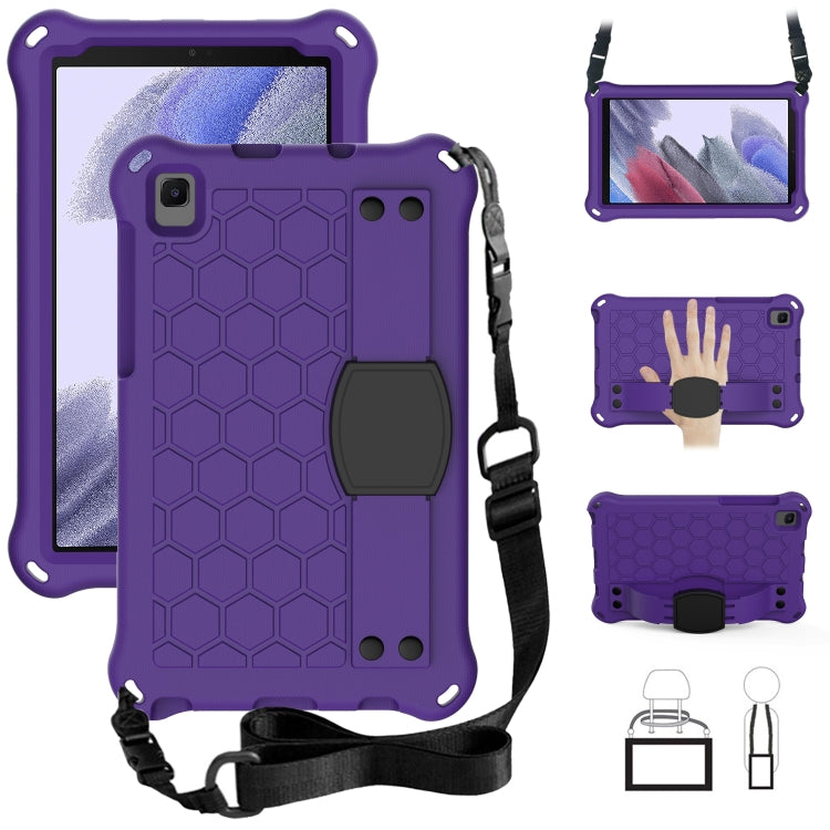 Honeycomb Design EVA + PC Material Four Corner Anti Falling Flat Protective Shell with Strap, For Samsung Galaxy A7 Lite T220 / T225