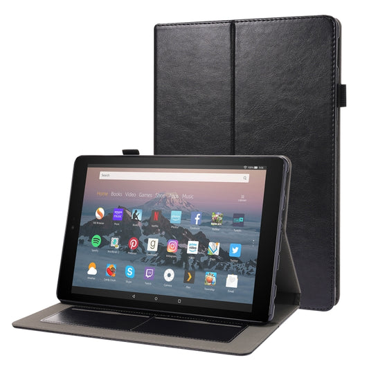 Business Horizontal Flip PU Leather Case with Two-Folding Holder & Card Slots & Pen Slot, For Amazon Kindle Fire HD 10 2021
