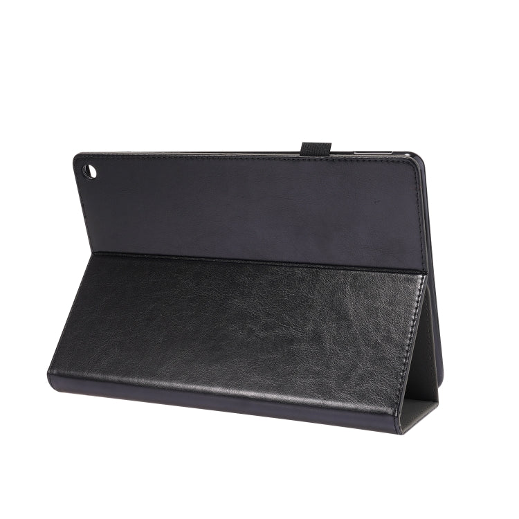 Business Horizontal Flip PU Leather Case with Two-Folding Holder & Card Slots & Pen Slot, For Amazon Kindle Fire HD 10 2021