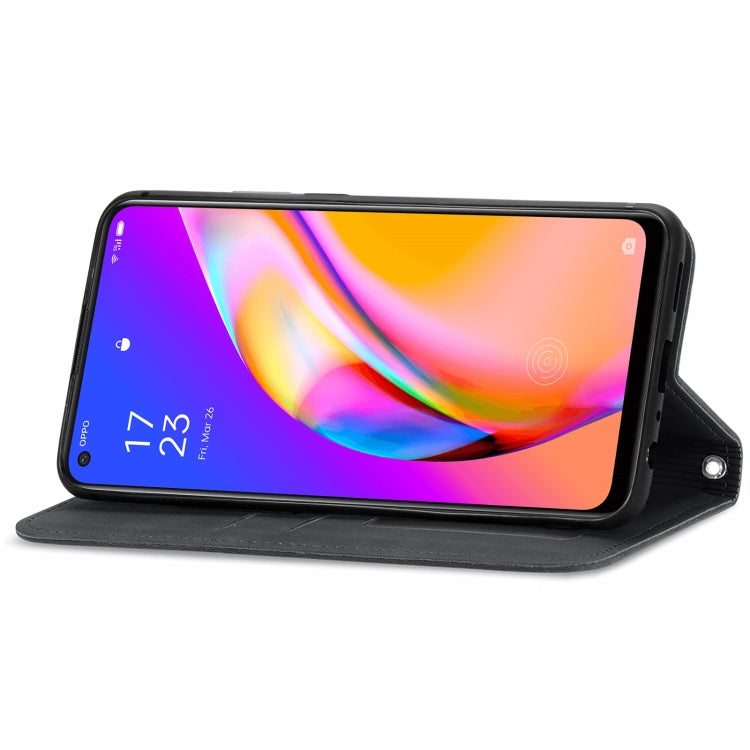 Retro Skin Feel Business Magnetic Horizontal Flip Leather Case With Holder & Card Slots & Wallet & Photo Frame, For OPPO A94 5G, For OPPO A54 5G, For OPPO Reno 5 5G, For OPPO Reno 5 5G X3 Lite, For OPPO Realme C21, For OPPO Realme GT 5G, For Meizu 18