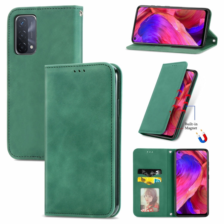 Retro Skin Feel Business Magnetic Horizontal Flip Leather Case With Holder & Card Slots & Wallet & Photo Frame, For OPPO A94 5G, For OPPO A54 5G, For OPPO Reno 5 5G, For OPPO Reno 5 5G X3 Lite, For OPPO Realme C21, For OPPO Realme GT 5G, For Meizu 18
