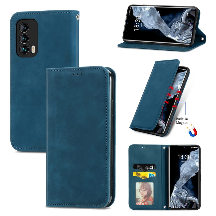 Retro Skin Feel Business Magnetic Horizontal Flip Leather Case With Holder & Card Slots & Wallet & Photo Frame, For OPPO A94 5G, For OPPO A54 5G, For OPPO Reno 5 5G, For OPPO Reno 5 5G X3 Lite, For OPPO Realme C21, For OPPO Realme GT 5G, For Meizu 18