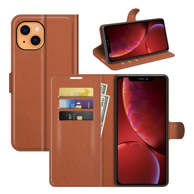 For iPhone 13 mini Litchi Texture Horizontal Flip Protective Case with Holder & Card Slots & Wallet, For iPhone 13 mini