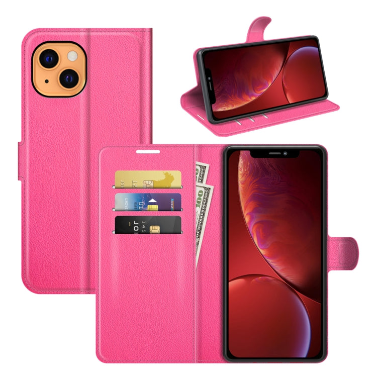 For iPhone 13 mini Litchi Texture Horizontal Flip Protective Case with Holder & Card Slots & Wallet, For iPhone 13 mini