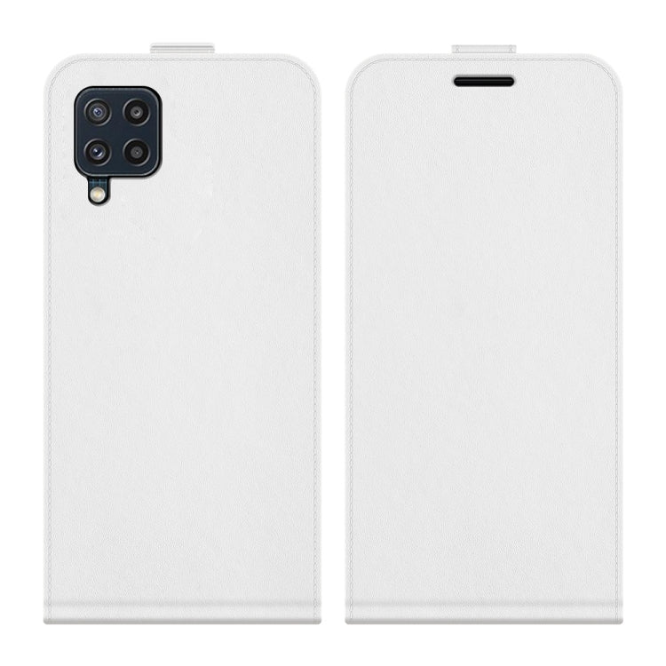For Samsung Galaxy M32 R64 Texture Single Vertical Flip Leather Protective Case with Card Slots & Photo Frame, For Galaxy M32