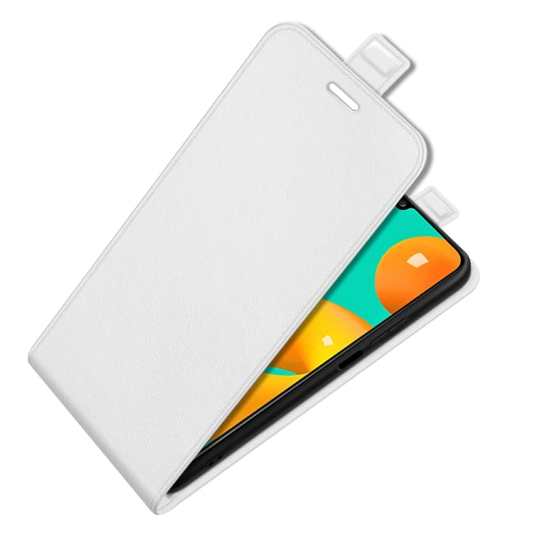 For Samsung Galaxy M32 R64 Texture Single Vertical Flip Leather Protective Case with Card Slots & Photo Frame, For Galaxy M32