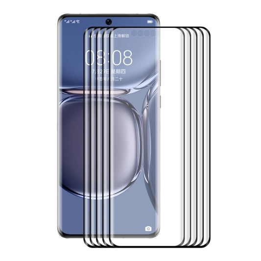 5 PCS ENKAY Hat-Prince 3D Curved Explosion-proof Full Coverage Film Heat Bending Tempered Glass Protector, For Huawei P50 Pro(5 PCS), For Honor 50 Pro(5 PCS), For Honor 50(5 PCS)