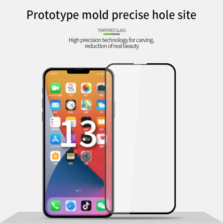 MOFI 9H 2.5D Full Screen Tempered Glass Film, For iPhone 13 mini, For iPhone 13 / 13 Pro, For iPhone 13 Pro Max