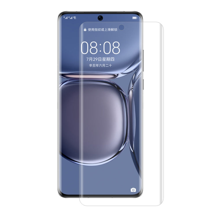 ENKAY Hat-Prince 3D Curved Full Coverage PET Hot Bending HD Screen Protector Soft Film Support Fingerprint Unlock, For Huawei P50 Pro, For Honor 50 Pro, For Honor 50
