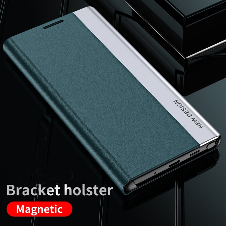 Side Electroplated Magnetic Ultra-Thin Horizontal Flip Leather Case with Holder, For Samsung Galaxy A72 5G / 4G, For Samsung Galaxy S20 FE, For Samsung Galaxy A32 5G, For Samsung Galaxy S21 5G, For Samsung Galaxy S21+ 5G, For Samsung Galaxy S21 Ultra 5...