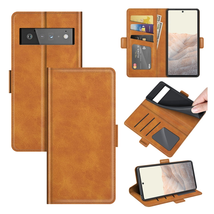 For Google Pixel 6 Pro Dual-side Magnetic Buckle Horizontal Flip Leather Case with Holder & Card Slots & Wallet