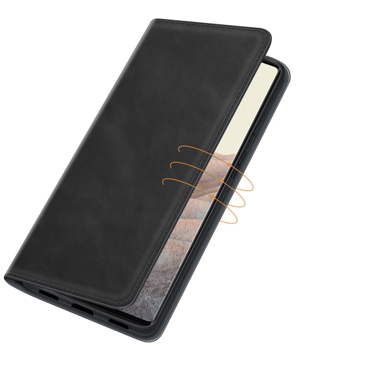 For Google Pixel 6 Retro-skin Business Magnetic Suction Leather Case with Holder & Card Slots & Wallet, For Google Pixel 6