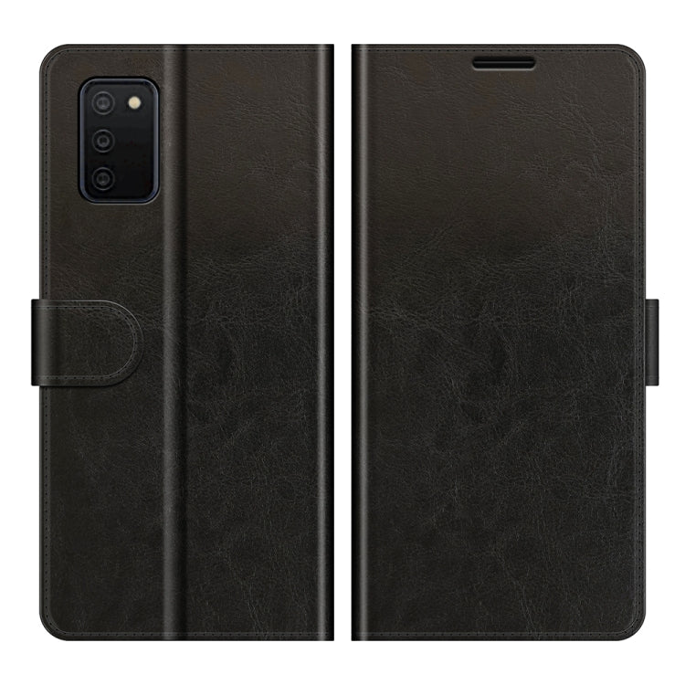 For Samsung Galaxy A03S R64 Texture Single Horizontal Flip Protective Case with Holder & Card Slots & Wallet& Photo Frame, For Samsung Galaxy A03s 164mm