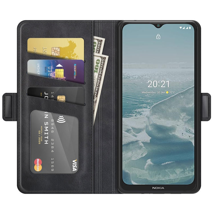 For Nokia G10/G20 Dual-side Magnetic Buckle Horizontal Flip Leather Case with Holder & Card Slots & Wallet, For Nokia G10/G20