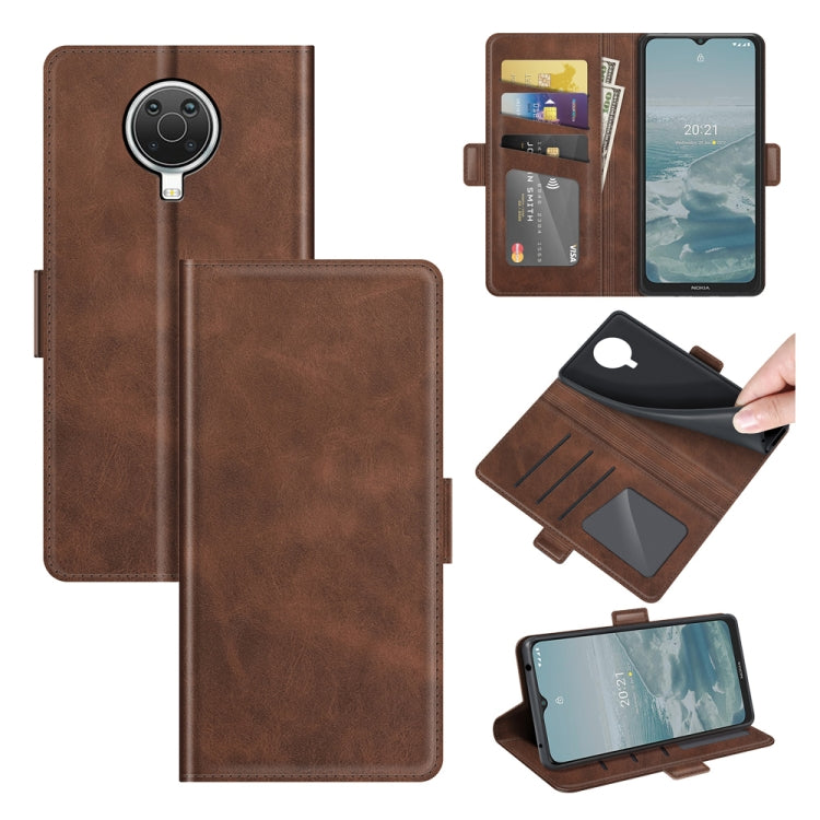 For Nokia G10/G20 Dual-side Magnetic Buckle Horizontal Flip Leather Case with Holder & Card Slots & Wallet, For Nokia G10/G20