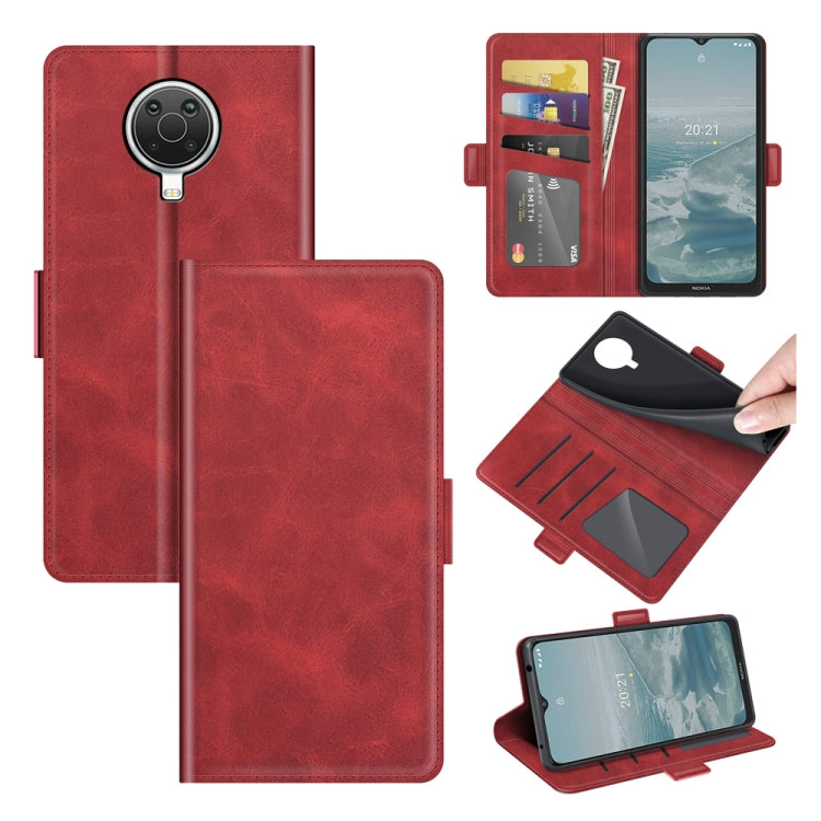 For Nokia G10/G20 Dual-side Magnetic Buckle Horizontal Flip Leather Case with Holder & Card Slots & Wallet, For Nokia G10/G20