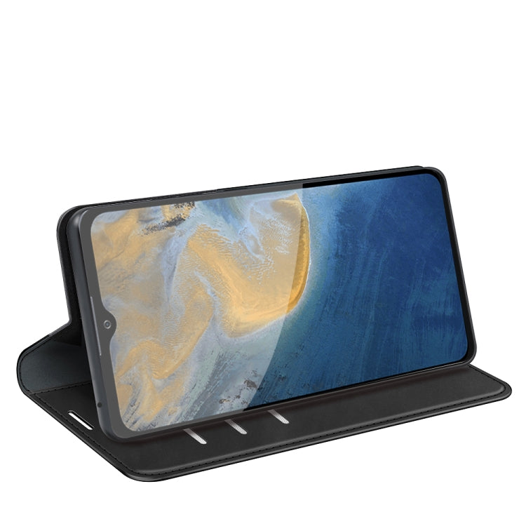 For ZTE Blade A51 Retro-skin Business Magnetic Suction Leather Case with Holder & Card Slots & Wallet, For ZTE Blade A51