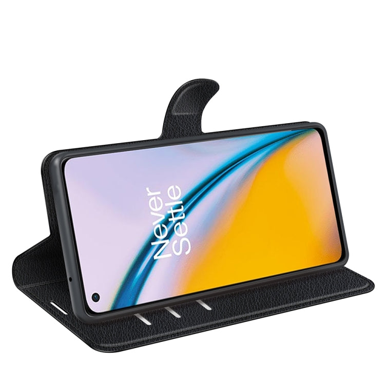For OnePlus Nord 2 5G Litchi Texture Horizontal Flip Protective Case with Holder & Card Slots & Wallet