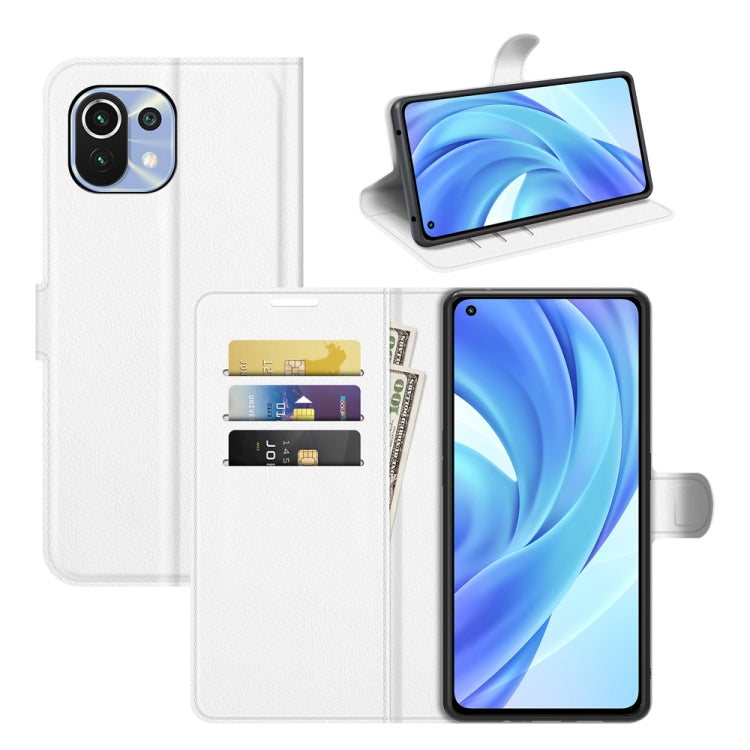 For Xiaomi Mi 11 Lite Litchi Texture Horizontal Flip Protective Case with Holder & Card Slots & Wallet, For Xiaomi Mi 11 Lite