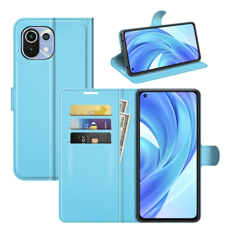 For Xiaomi Mi 11 Lite Litchi Texture Horizontal Flip Protective Case with Holder & Card Slots & Wallet, For Xiaomi Mi 11 Lite