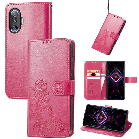 Four-leaf Clasp Embossed Buckle Mobile Phone Protection Leather Case with Lanyard & Card Slot & Wallet & Bracket Function, For Xiaomi Redmi K40 Gaming /Poco F3 GT, For OnePlus 9R, For Doogee X96 Pro, For  Doogee X96 Pro, For Wiko Jerry 4, For vivo V21e...