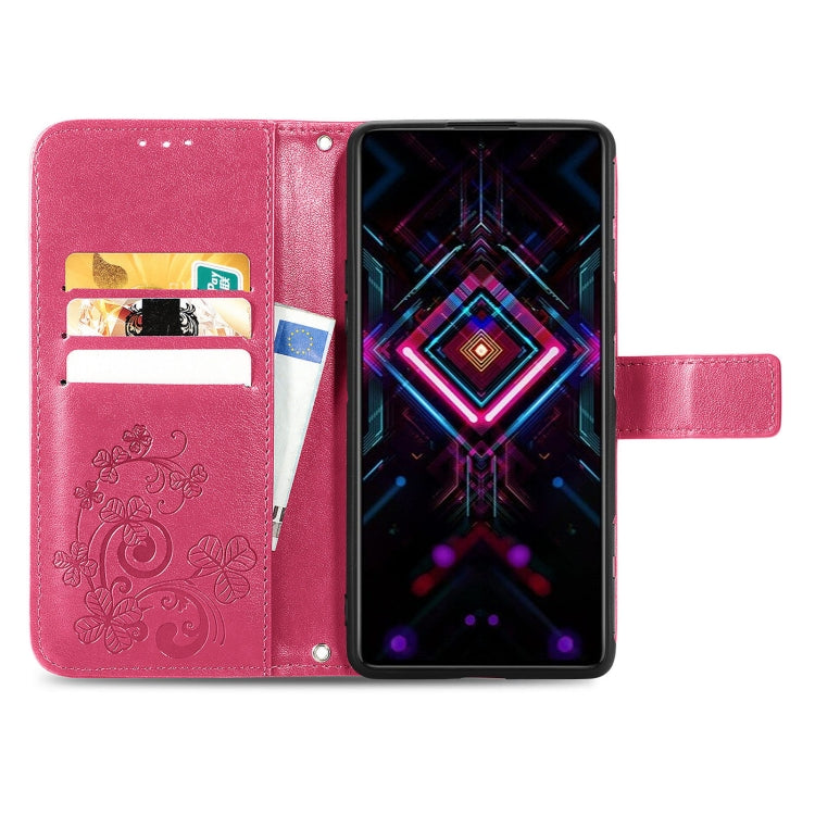 Four-leaf Clasp Embossed Buckle Mobile Phone Protection Leather Case with Lanyard & Card Slot & Wallet & Bracket Function, For Xiaomi Redmi K40 Gaming /Poco F3 GT, For OnePlus 9R, For Doogee X96 Pro, For  Doogee X96 Pro, For Wiko Jerry 4, For vivo V21e...