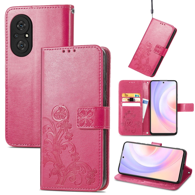 Four-leaf Clasp Embossed Buckle Mobile Phone Protection Leather Case with Lanyard & Card Slot & Wallet & Bracket Function, For Xiaomi Redmi K40 Gaming /Poco F3 GT, For OnePlus 9R, For Doogee X96 Pro, For  Doogee X96 Pro, For Wiko Jerry 4, For vivo V21e...