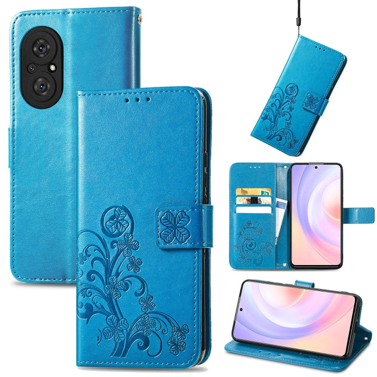 Four-leaf Clasp Embossed Buckle Mobile Phone Protection Leather Case with Lanyard & Card Slot & Wallet & Bracket Function, For Xiaomi Redmi K40 Gaming /Poco F3 GT, For OnePlus 9R, For Doogee X96 Pro, For  Doogee X96 Pro, For Wiko Jerry 4, For vivo V21e...