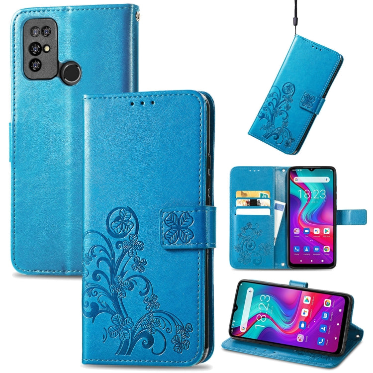 Four-leaf Clasp Embossed Buckle Mobile Phone Protection Leather Case with Lanyard & Card Slot & Wallet & Bracket Function, For Xiaomi Redmi K40 Gaming /Poco F3 GT, For OnePlus 9R, For Doogee X96 Pro, For  Doogee X96 Pro, For Wiko Jerry 4, For vivo V21e...