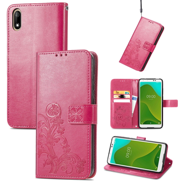 Four-leaf Clasp Embossed Buckle Mobile Phone Protection Leather Case with Lanyard & Card Slot & Wallet & Bracket Function, For Xiaomi Redmi K40 Gaming /Poco F3 GT, For OnePlus 9R, For Doogee X96 Pro, For  Doogee X96 Pro, For Wiko Jerry 4, For vivo V21e...