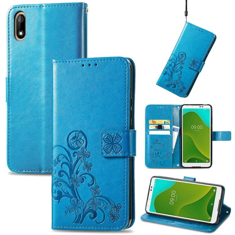 Four-leaf Clasp Embossed Buckle Mobile Phone Protection Leather Case with Lanyard & Card Slot & Wallet & Bracket Function, For Xiaomi Redmi K40 Gaming /Poco F3 GT, For OnePlus 9R, For Doogee X96 Pro, For  Doogee X96 Pro, For Wiko Jerry 4, For vivo V21e...