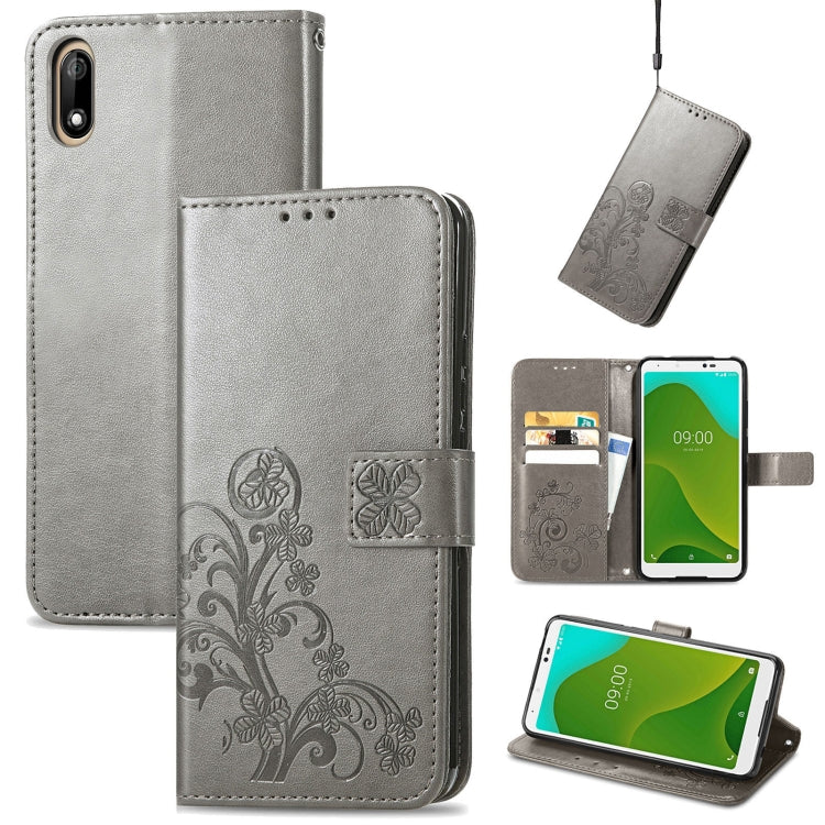 Four-leaf Clasp Embossed Buckle Mobile Phone Protection Leather Case with Lanyard & Card Slot & Wallet & Bracket Function, For Xiaomi Redmi K40 Gaming /Poco F3 GT, For OnePlus 9R, For Doogee X96 Pro, For  Doogee X96 Pro, For Wiko Jerry 4, For vivo V21e...