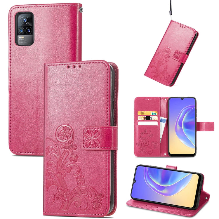 Four-leaf Clasp Embossed Buckle Mobile Phone Protection Leather Case with Lanyard & Card Slot & Wallet & Bracket Function, For Xiaomi Redmi K40 Gaming /Poco F3 GT, For OnePlus 9R, For Doogee X96 Pro, For  Doogee X96 Pro, For Wiko Jerry 4, For vivo V21e...