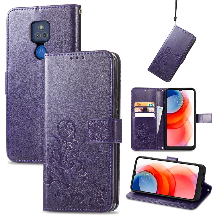 Four-leaf Clasp Embossed Buckle Mobile Phone Protection Leather Case with Lanyard & Card Slot & Wallet & Bracket Function, For Xiaomi Redmi K40 Gaming /Poco F3 GT, For OnePlus 9R, For Doogee X96 Pro, For  Doogee X96 Pro, For Wiko Jerry 4, For vivo V21e...