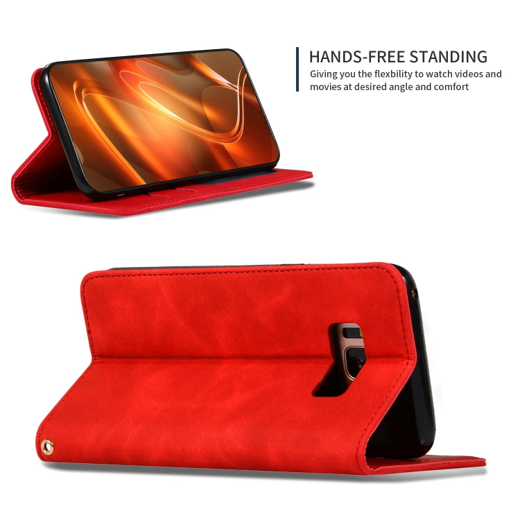 Retro Skin Feel Business Magnetic Horizontal Flip Leather Case for Samsung Galaxy S8, For Galaxy S8